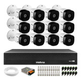 Kit 12 Câmeras Intelbras Hdcvi Lite Dvr 3016 c 16 Canais