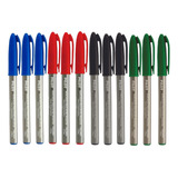 Kit 12 Caneta Marcador P Retroprojetor 2 0mm 4 Cores Pilot