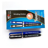 Kit 12 Canetas Esferográfica Que Apaga tinta Azul Ponta 0 8 Cor Do Exterior Mista