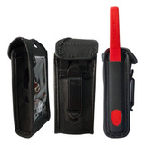 Kit 12 Capa Em Couro Rádio Comunicador Motorola Modelo T210