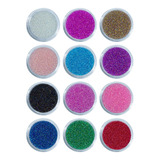 Kit 12 Caviar Decoração Encapsulamento De Unhas Gel Nail Art Cor Multicolor