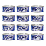 Kit 12 Cera Pasta Ingleza Incolor Carnaúba 400g Piso Móveis