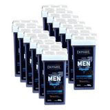 Kit 12 Ceras Roll on Depilatória Men Powerful Homen Depimiel