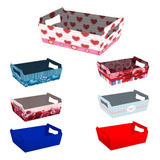 Kit 12 Cestas De Papel Tam P 16 5x11 5x7 5 