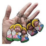Kit 12 Chaveiros Emborrachado Jesus Misericordioso