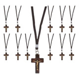 Kit 12 Colar Crucifixo