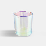 Kit 12 Copos Vidro Iridecente Arcoiris Furtacor Vela 295ml