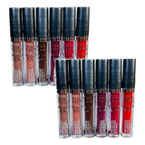 Kit 12 Cores Batom Queen Liquido Matte Fosco Atacado Queem