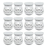 Kit 12 Difusor Rechaud P Óleos Essenciais wax Melts Brancos