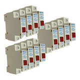 Kit 12 Dps Dispositivo Protetor Surto 1 Polo 10 20ka Bivolt
