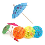 Kit 12 Enfeite Drink Bebida Guarda Sol Chuva Festa Sombrinha