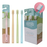 Kit 12 Escovas Dente Ultra Macia Soft Care Capa Pasteis