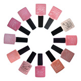 Kit 12 Esmaltes Em Gel Led Uv Unhas Acrigel Com Anvisa