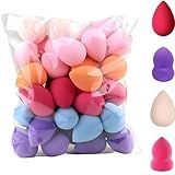 Kit 12 Esponja De Maquiagem Facial Espuma Beauty Blender Para Base Corretivo Pó Contorno Multicolorido