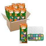 Kit 12 Estojos Tinta Aquarela 12 Cores Com Pincel Leo Leo