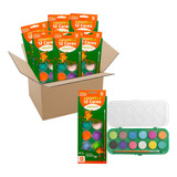 Kit 12 Estojos Tinta Aquarela 12 Cores Com Pincel Leo leo