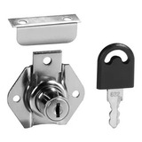 Kit 12 Fechadura 22mm Para Gaveta Móveis Armário Batente