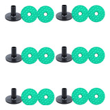 Kit 12 Feltros Eva 6 Base Proteção Para Pratos Bateria