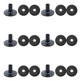 Kit 12 Feltros Eva 6 Base Proteção Para Pratos Bateria