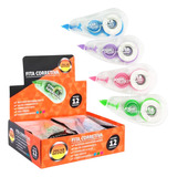 Kit 12 Fita Corretivas 6 Metros Branquinho Escolar Corretivo