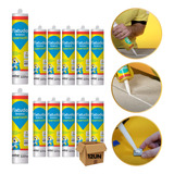 Kit 12 Fixtudo Branco 400g Quartzolit Fixa Cuba Fixa Tudo