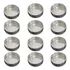 Kit 12 Forminha Pão De Mel 5,5cm X 2,5cm Aluminio Cor Alumínio Vulcao