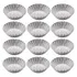 Kit 12 Forminhas Crespa Inox Empadas Doces Torta E Salgados