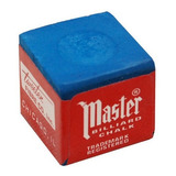 Kit 12 Giz Master Taco Sinuca Bilhar Totó Profiss Azul preto