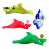 Kit 12 Golfinho Sopra Bola Boto Brinquedo Lembrancinha Festa