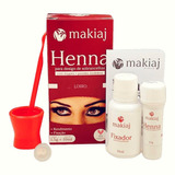 Kit 12 Henna Sobrancelha Makiaj Makeup Rena Alta Fixação