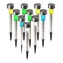 Kit 12 Inox Luminária Luz Solar Led Lampada Jardim Poste