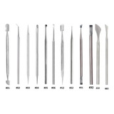 Kit 12 Instrumentos Manicure Cutemax Podologia Profissional