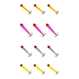 Kit 12 Iscas Artificiais Zangarilho Colors Pesca Lula Polvo