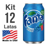 Kit 12 Latas Fanta Importada Berry