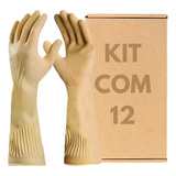 Kit 12 Luvas Latex