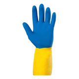 Kit 12 Luvas Segurança Limpeza Neoprene Látex Neolátex Danny