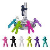 Kit 12 Marcadores De Taças E Copos Coloridos Vinhos Silicone