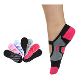 Kit 12 Meia Feminina Antiderrapante Sapatilha Pilates Yoga