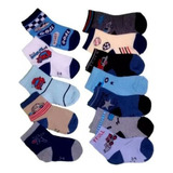 Kit 12 Meias Infantil Menino Soquete Esportes Escola