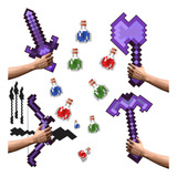 Kit 12 Mine Pixel Netherite Encantado Brinquedo