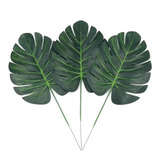 Kit 12 Mini Costela De Adão Artificial Folhagem Decoração