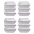 Kit 12 Mini Finger Food Quadrado De Porcelana 