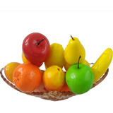 Kit 12 Mini Frutas Artificiais Decorativas Lindas P/enfeitar