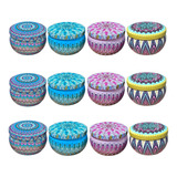 Kit 12 Mini Latas Vazias P Velas 40ml Artesanais Aromaticas