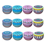 Kit 12 Mini Latas Vazias P  Velas 40ml Artesanais Aromaticas
