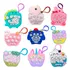 Kit 12 Mini Popit Game Chaveiro Console Eletrônico Brinquedo