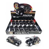 Kit 12 Miniaturas Fusca Da Polícia Federal Escala 1 32