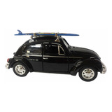 Kit 12 Miniaturas Volkswagem Beetle Fusca Com Prancha Welly