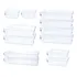 Kit 12 Organizador Acrílico Transparente Empilhável Modular