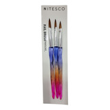 Kit 12 Pacotes Pincel Porcelana Alongamento Acrílico Unhas